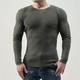 Per uomo Maglione Maglione a maglia A Coste Maglia Top Regolari Lavorato a maglia Semplice Girocollo Moda Essenziale Vacanza Abbigliamento quotidiano Abbigliamento Autunno Inverno Nero Bianco M L XL
