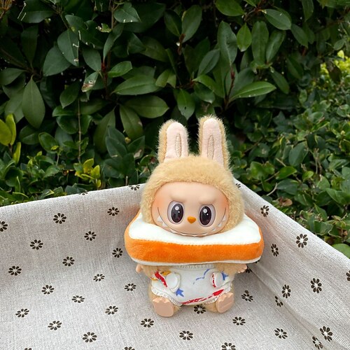 Set di vestiti per bambole da 17 cm per Labubu vestiti di moda con accessori completo adatto per bambola da 6.69 pollici (17 cm) cambio di abiti in cotone morbido solo vestiti regalo di Natale