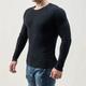 Per uomo Maglione Maglione a maglia A Coste Maglia Top Regolari Lavorato a maglia Semplice Girocollo Moda Essenziale Vacanza Abbigliamento quotidiano Abbigliamento Autunno Inverno Nero Bianco M L XL