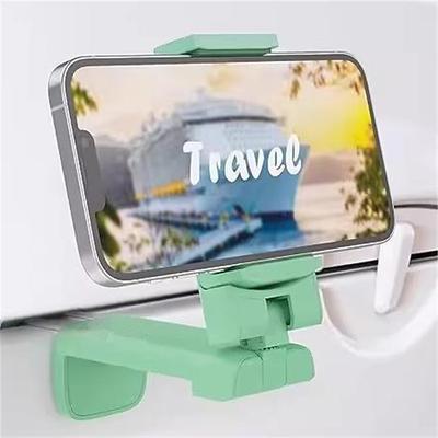 Airplane Travel Essentials Phone Holder Universal Handsfree Phone Mount for Flying with 360 Degree Rotation Accessory for Airplane Travel Must Haves Phone Stand for Desk Tray Table
