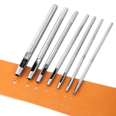 Leather Hole Punch 15Pcs Hollow Hole Punch Steel Belt Leather Punch Round Hollow Punch Tool for Watch Strap Canvas Belt Paper Plastics 0.5mm-5mm