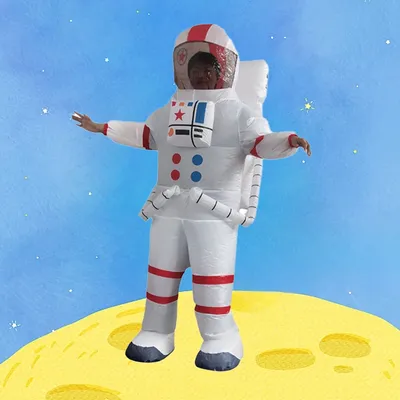 Aufblasbares Raumfahrer-Kostüm für Erwachsene, Cosplay, Astronaut, bläst Kostüm, Leistung, Requisiten, Ganzkörper-Kostüme für Erwachsene, Unisex Image