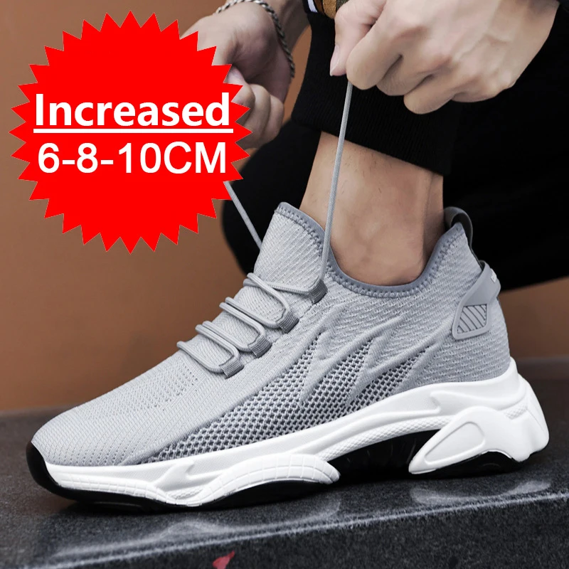 Männer Aufzug Schuhe Höhe Erhöhen Turnschuhe Schuhe für Männer 10 cm Atmungsaktive Casual Schuhe Unsichtbare Innere Erhöhung 8 cm Männer schuhe