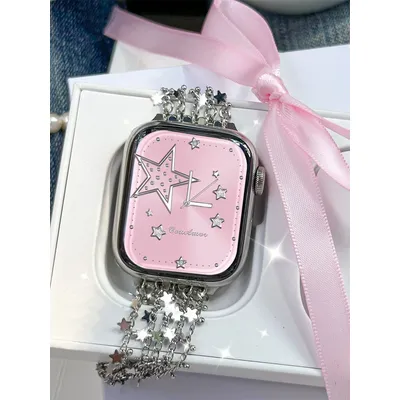 Luxus Metall Stern Band Für iWatch 38MM 40 42 44MM 45MM 49MM Edelstahl Armband Armband für Apple Watch Ultra 9 8 7 SE 6 5 4 Image