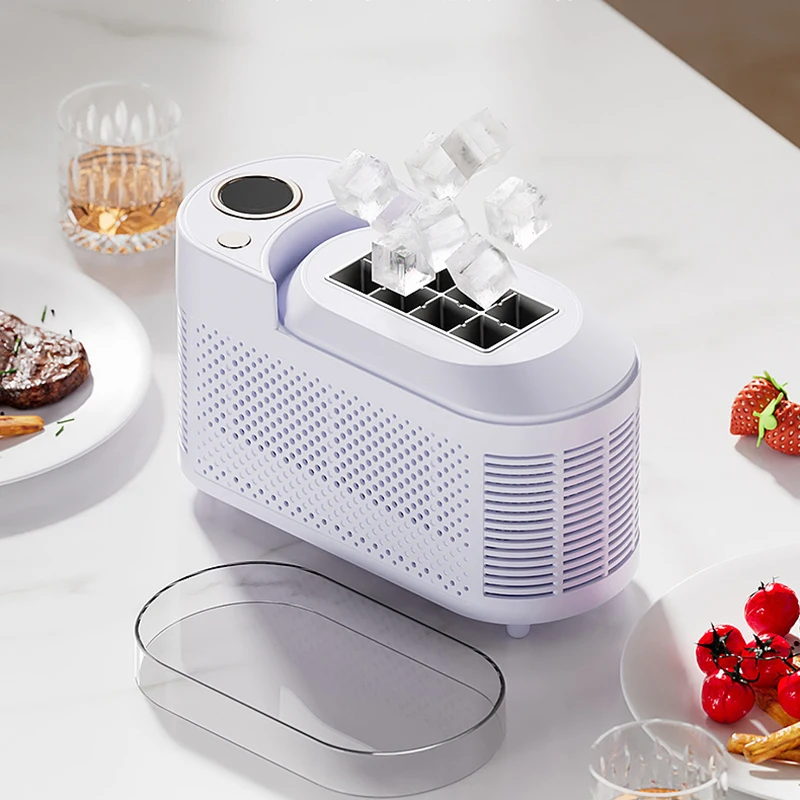 110V/220V Tragbare Kleine Eismaschine Mini Hause Schlafsaal Büro Camping 12V Auto Cube Eis Automatische eis, Der Box Eismaschine Image