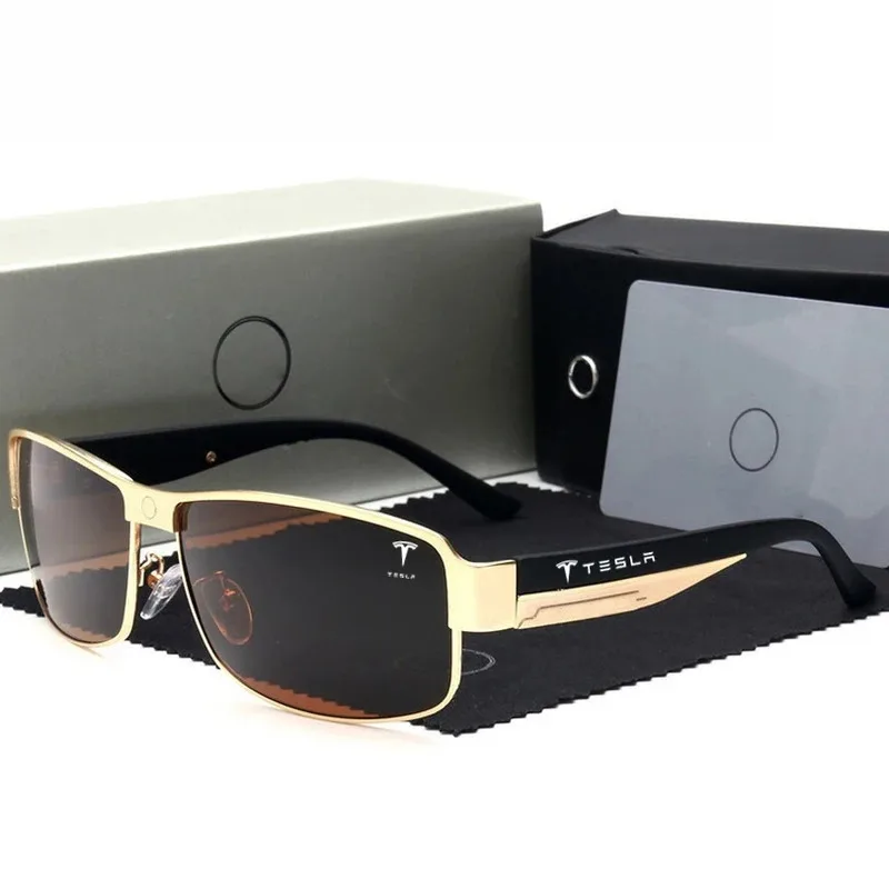 Auto High-End Gemütliche Luxus Sonnenbrille Für Tesla Modell 3 Modell Y Modell S Modell X Cybertruck Roadster Männer Frauen mode Brille Image