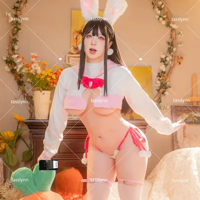 JK Bunny Girl Cosplay Schöner Häschenanzug POPQN Japanisches Anime Kaninchenmädchen Frauen Halloween Image