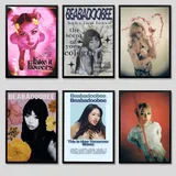B-Beabadoobee „Fake It Flowers“ Musikalbum-m Poster Kraft Club Bar Papier Vintage Poster Wandkunst Gemälde Schlafzimmer Arbeitszimmer