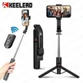 Selfie Stick wireless per smartphone, treppiede da 44 pollici con telecomando Bluetooth, supporto pieghevole portatile per registrazione di riprese Vlog