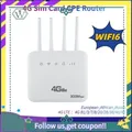NUOVO Router 4G CPE Router Wifi 4G CPE con slot per scheda SIM 4G Modem Wifi 300Mbps Router Wifi segnale ripetitore a quattro antenne per l'Europa