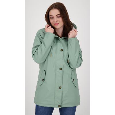 Regenmantel DEPROC ACTIVE "ANKERGLUTTRAUM WOMEN", Damen, Gr. 36/38 (M), grau, Obermaterial: 100% Polyurethan; Futter: 100% Polyesteru201c, casual, Langarm mit Druckknopf, Mäntel, auch in Großen Größen erhältlich Image