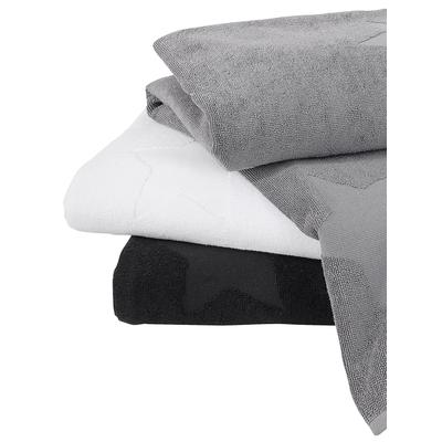 Handtuch WÄSCHEPUR Gr. 6, schwarz, B:70cm L:200cm, Walkfrottee, 100% Baumwolle, Handtücher (Packung) Image