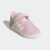 Klettschuh ADIDAS SPORTSWEAR "GRAND COURT 2.0 KIDS", Gr. 23, clear pink, sanftes weiß, gold metallic, Leder, Synthetik, Textil, sportlich, Schuhe, Design auf den Spuren des adidas Campus 00