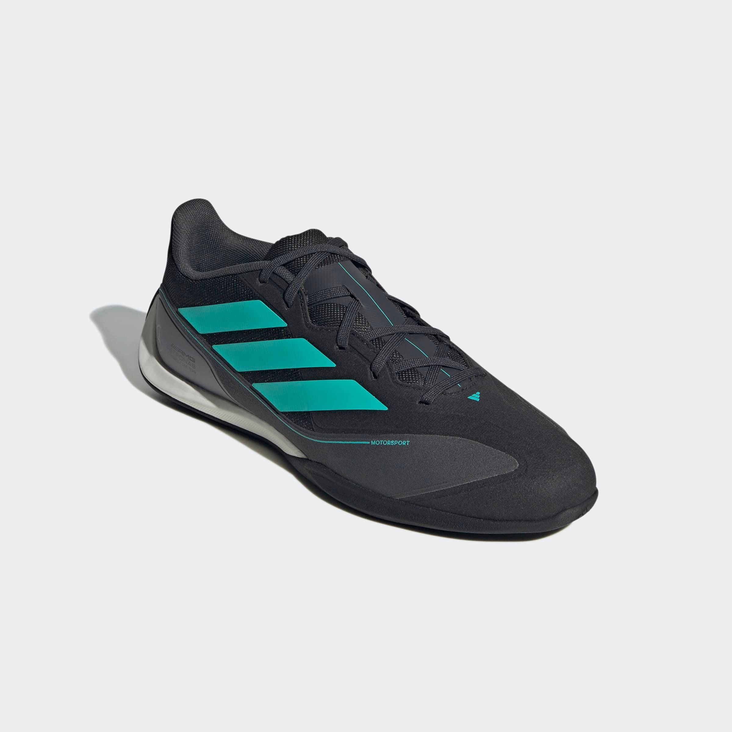 Sneaker ADIDAS PERFORMANCE "ADIDAS FEROZA BASE MERCEDES AMG PETRONAS F1 TEAM SCHUH", Damen, Gr. 44, schwarz (core schwarz, semi mint rush, iron metallic), Synthetik, Textil, Schuhe Sneaker
