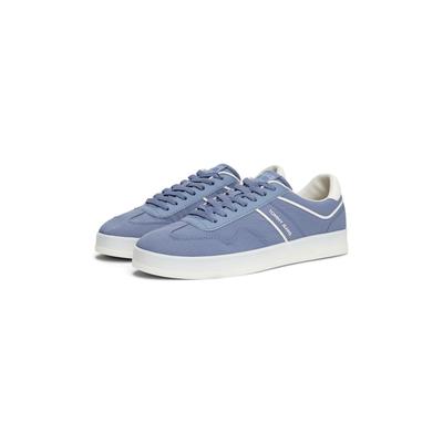 Sneaker TOMMY JEANS "THE GREENWICH MIX MEDIA", Herren, Gr. 43, blau, Nylon, sportlich, Schuhe, Freizeitschuh, Halbschuh, Schnürer mit Logo an der Schuhzunge Image