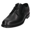 Schnürschuh BUGATTI, Herren, Gr. 43, schwarz, Leder, Basic, Schuhe, Anzugschuh, Business Halbschuh mit bequemen Stretcheinsatz