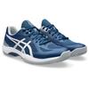 Hallenschuh ASICS "COURT HUNTER FF", Gr. 43,5, mako blau, gravel, Synthetik, sportlich, Schuhe