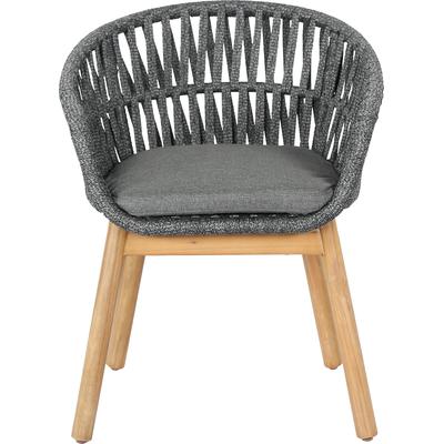 Gartensessel BEST "Bari – Sessel", grau, B:58,8cm H:83,5cm T:60cm, Obermaterial: 80% Polyurethan, 20% Polyester, Sessel, Outdoor Gartenstuhl Image