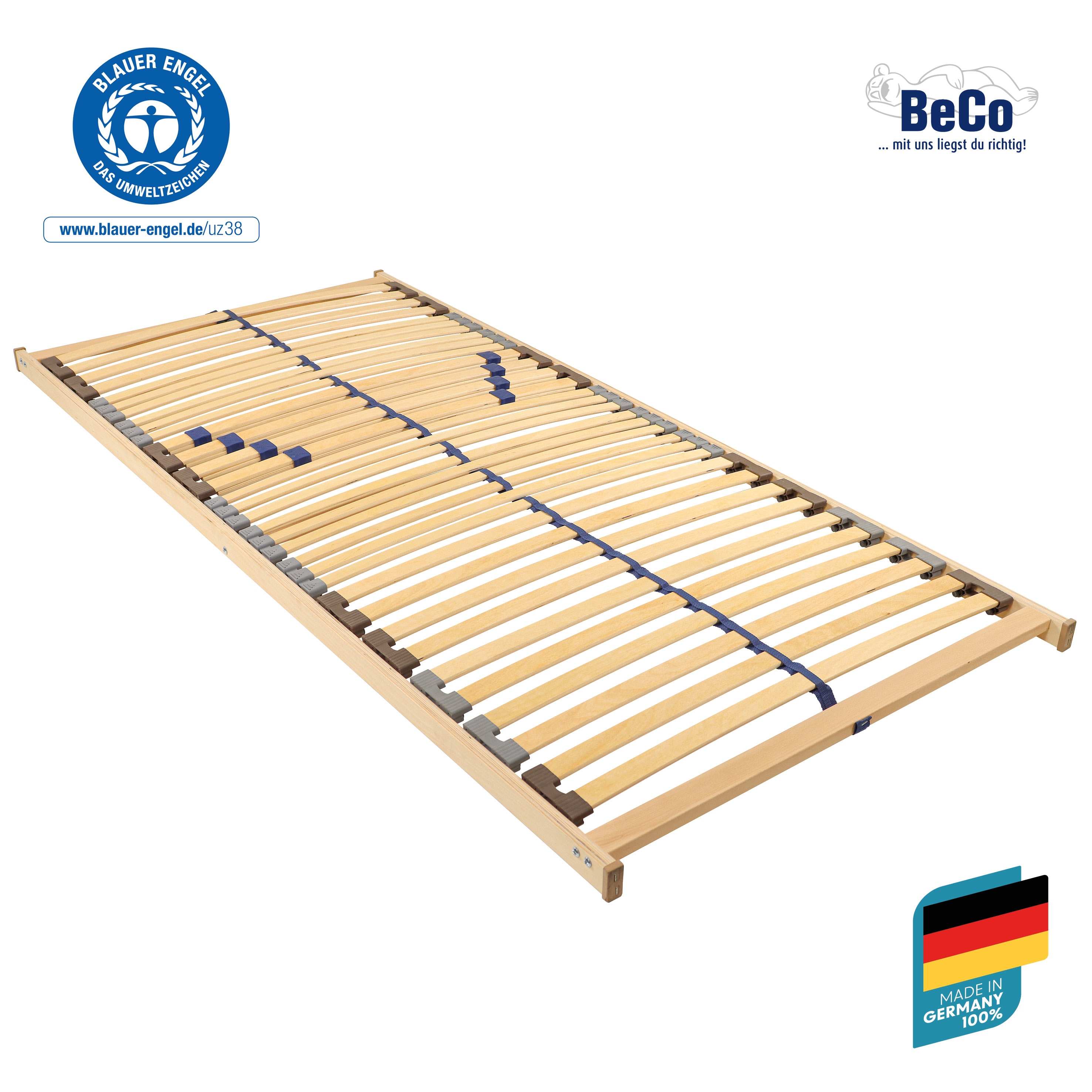 Lattenrost BECO "Blue Line NV", transparent, B:140cm H:5cm L:200cm, Lattenroste, Lattenrost, ausgezeichnet mit dem Blauen Engel