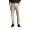 Chinohose MARC O'POLO "aus Baumwoll-Leinen-Mix", Herren, Gr. 34, Länge 34, grau (dapple gray), Obermaterial: 84% Baumwolle, 16% Leinen, unifarben, elegant, gerade, unten schmal normal, Hosen