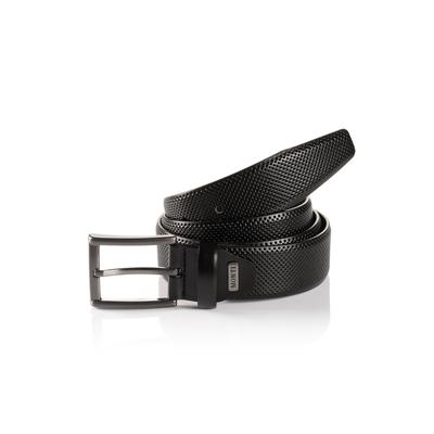Ledergürtel MONTI "DUBLIN", Damen, Gr. 100, schwarz, Rindsleder, Strukturmuster, unifarben, modisch, Gürtel, mit Lochstruktur Image