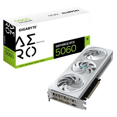 GIGABYTE Grafikkarte "GeForce RTX 5060 AERO OC 8G Grafikkarte - 8GB GDDR7, 128bit, PCI-E 5.0", eh13, Grafikkarten