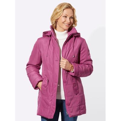 Anorak CLASSIC BASICS, Damen, Gr. 44, lila (erika), 100% Polyester, unifarben, Langarm, Jacken