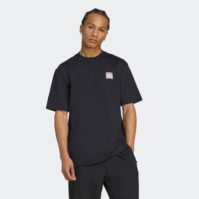 T-Shirt ADIDAS ORIGINALS "GRAPHIC LO SS T", Herren, Gr. L, schwarz, Obermaterial: 100% Baumwolle, sportlich, Shirts Image