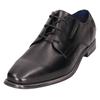 Schnürschuh BUGATTI, Herren, Gr. 44, schwarz, Leder, Basic, Schuhe, Business Schuh, Anzugschuh mit feinem Blockabsatz