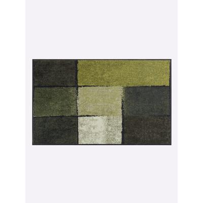 Fußmatte SALONLOEWE Gr. 2, grün (grün, gemustert), B:50cm H:7mm L:75cm, Polyamid, Kunstfaser, Teppiche Image