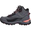 Wanderschuh MCKINLEY "Kona VI MID AQX J", Gr. 34, anthrazit, rot, schwarz, Synthetik, sportlich, Schuhe, wasserdicht