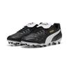 Fußballschuh PUMA "KING TOP FG/AG Fußballschuhe Erwachsene", Gr. 40, schwarz-weiß (schwarz, weiß gold), Obermaterial: Synthetik; Futter: Synthetik; Innensohle: Textil; Laufsohle: Synthetik, Schuhe