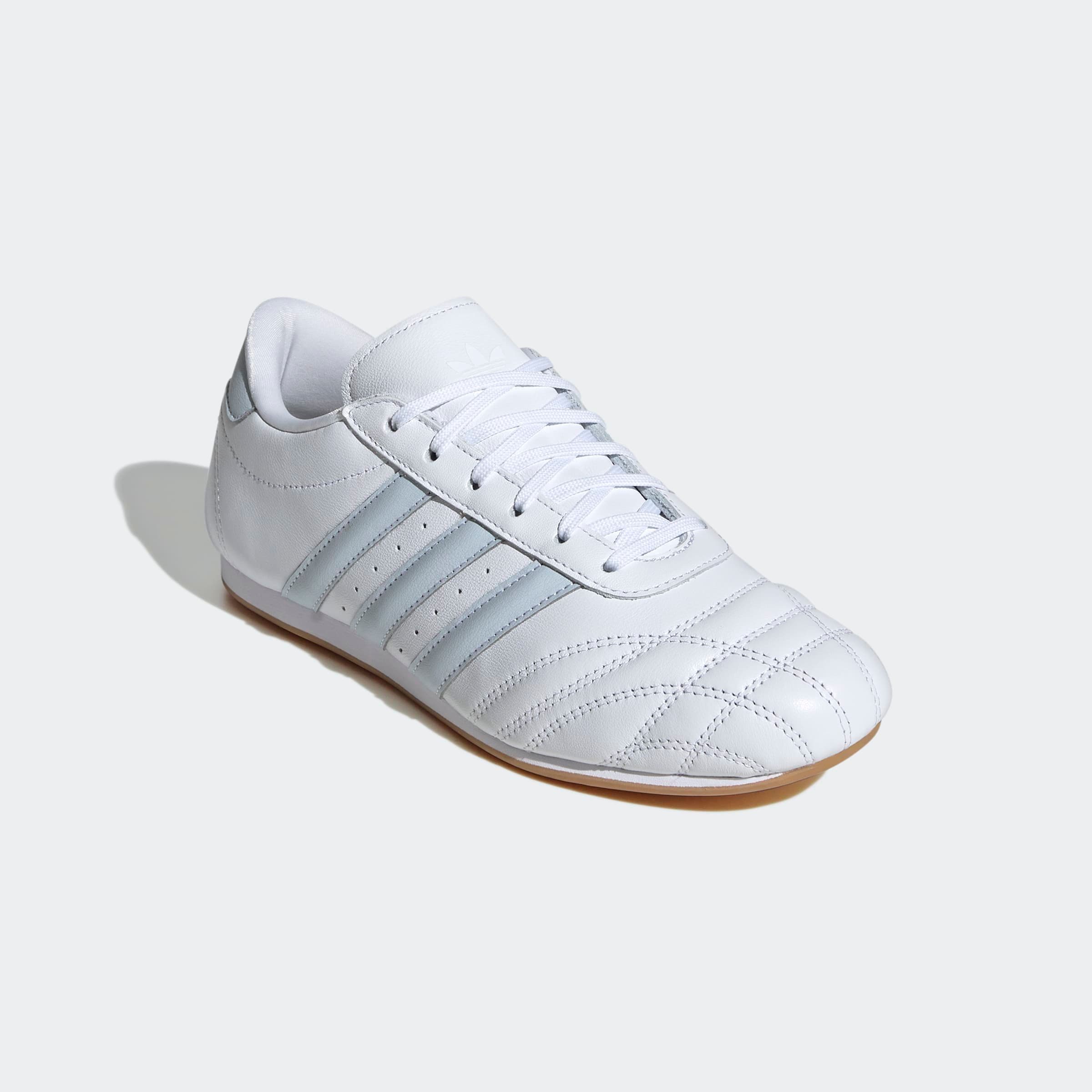 Sneaker ADIDAS ORIGINALS "ADIDAS TAEKWONDO LACE", Gr. 37, weiß (cloud weiß, halo blau, gum 3), Leder, Schuhe