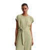 Overall MARC O'POLO "aus TENCEL™ Lyocell", Damen, Gr. 42, Normalgrößen, smooth sage, Obermaterial: 100% Lyocell; Futter: 100% Nicht verfügbar, unifarben, casual, relaxed fit lang, Rundhals, ohne Ärmel, Overalls