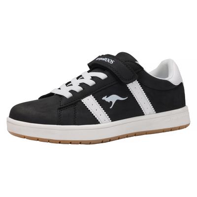 Sneaker KANGAROOS "K-CA MILES EV", Gr. 30, schwarz-weiß (jet schwarz, weiß), Synthetik, sportlich, Schuhe Image