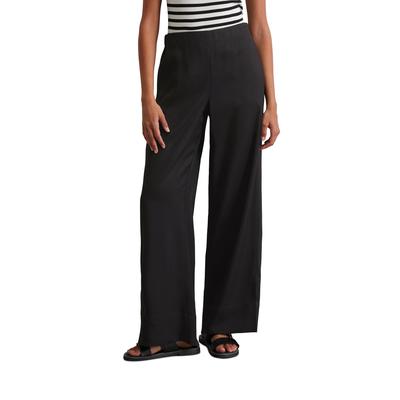 Chinohose MARC O'POLO "aus Naia™-Twill", Damen, Gr. 38, Normalgrößen, schwarz, Obermaterial: 100% Acetat, unifarben, casual, weit normal, Hosen Image