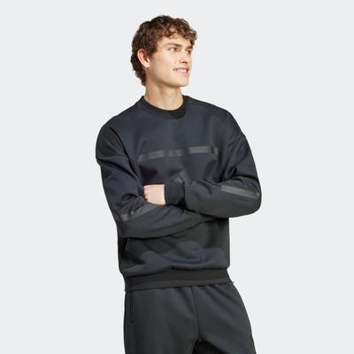 Sweatshirt ADIDAS SPORTSWEAR "M Z.N.E. CRW", Herren, Gr. XXL, schwarz, Obermaterial: 57% Polyester, 43% Baumwolle, sportlich, Rundhals, Sweatshirts Image