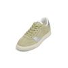 Sneaker MARC O'POLO "aus hochwertigem Rindleder", Damen, Gr. 40, smooth sage, silber metallic, Obermaterial: 100% Leder, unifarben, Schuhe