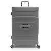 Hartschalen-Trolley HEYS "ReNew, verschiedene Größen und Farben", Gr. B/H/T: 49,8cm x 76,6cm x 30,4cm 125 l, grau (charcoal), Kunststoff, clean, matt, casual,Basic, Koffer, Koffer Reisegepäck herausnehmbares Innenfutter Volumenerweiterung