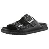 Pantolette TAMARIS, Damen, Gr. 36, schwarz, Lederimitat, modisch, Schuhe, Plateau, Sommerschuh mit auffälligen Nieten besetzt