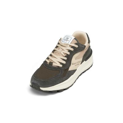 Sneaker MARC O'POLO "aus hochwertigem Material-Mix", Herren, Gr. 41, copley braun, sesame, Obermaterial: 80% Polyester, 20% Leder, Schuhe Image