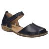 Riemchenballerina JOSEF SEIBEL "ROSALIE 42", Damen, Gr. 36, schwarz, Leder, klassisch, Schuhe, Sandale, Spangenschuh, Komfortschuh mit Klettverschluss