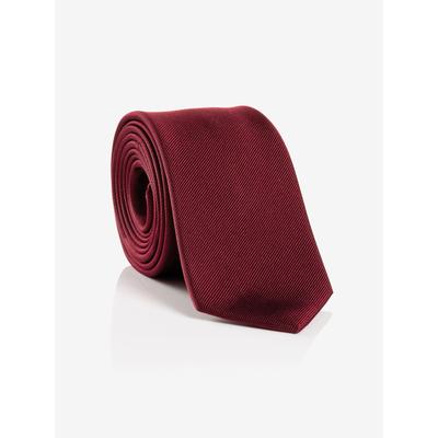 Krawatte MONTI "RAUL", Damen, rot (bordeaux), Seide, Krawatten, aus reiner Seide mit edler Twill-Struktur – 7 cm breit Image