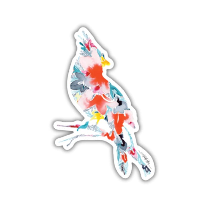 Amanda Klein Co. Cardinal Vinyl Sticker