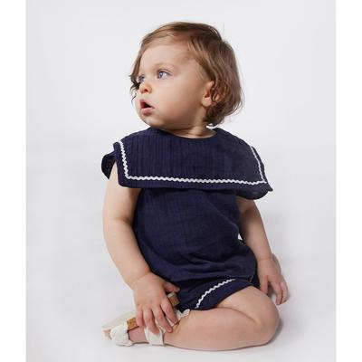 Cotton 2-Piece Outfit with Nautical Details