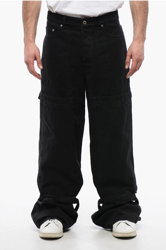 Relaxed Fit GARMDYED CARPENTER Cargo-Jeans 32 cm in Schwarz Image