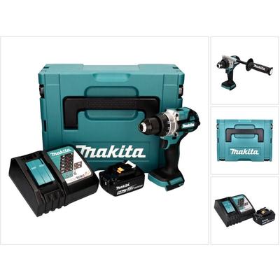 Makita - ddf 486 RT1J Akku Bohrschrauber 18 v 130 Nm Brushless + 1x Akku 5,0 Ah + Ladegerät + Makpac Image