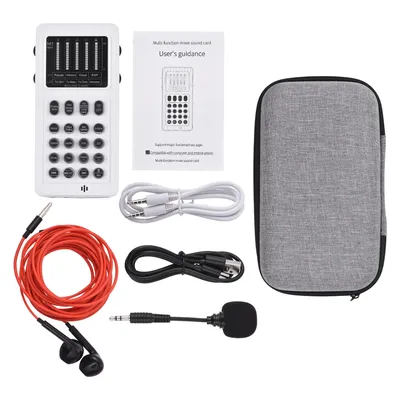 Voice Changer Portable Voice Changer Device with 8 Sound Effects Colorful Lighting Mini Live
