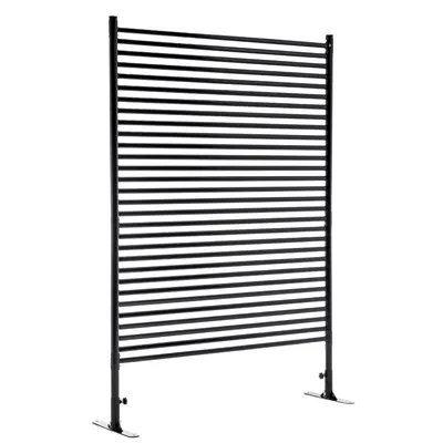 71.26''x46.65'' Outdoor Privacy Screens Freestanding,Metal Privacy Fence Panels for Outside, Slatted