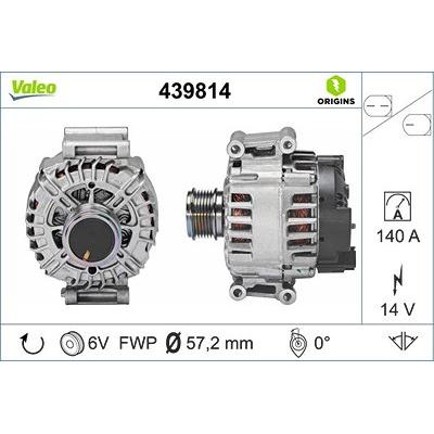 Valeo Generator [Hersteller-Nr. 439814] für Audi, Cupra, Seat, Skoda, VW Image